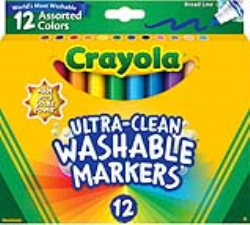 School Smart Washable Marker Classroom Pack, Conical Tip